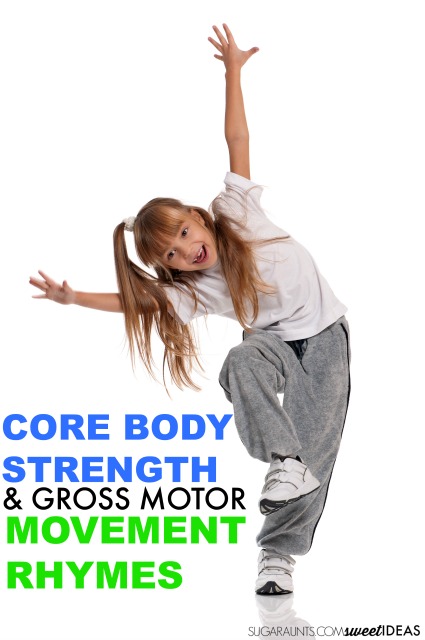 Core strengthening with movement and music rhyming songs for kids