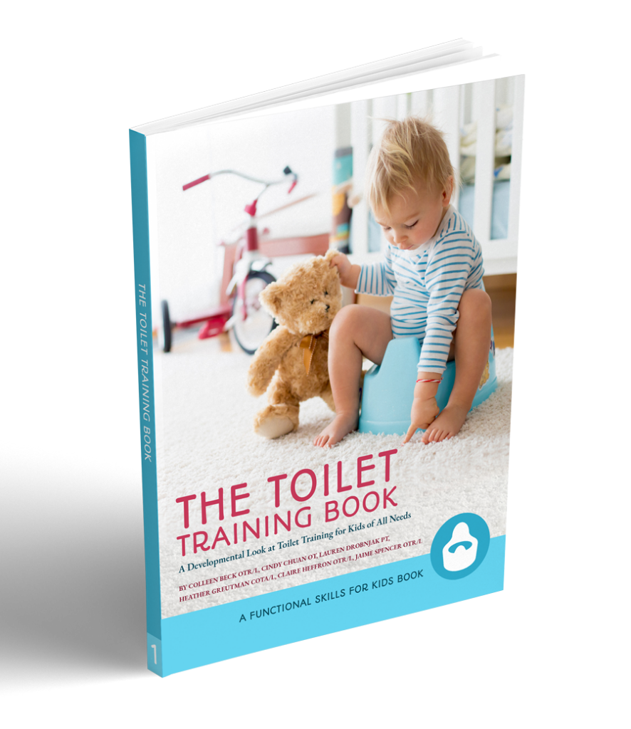 The Toilet training Book, a developmental look at potty training from the OT and PT perspectives