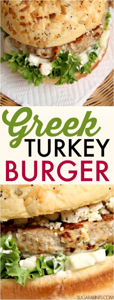 Greek Turkey Burger Recipe, perfect for summer cooking and barbecues