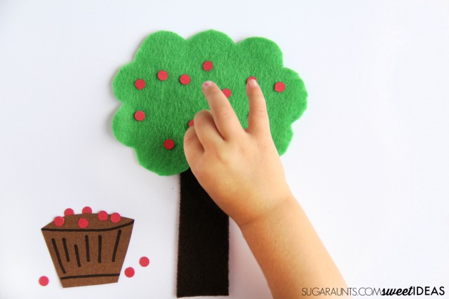 Kids will love this fine motor strengthening apple activity this fall.