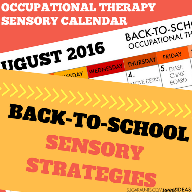 sensory activities and strategies for the classroom, perfect for back to school in the classroom or homeschool routine.