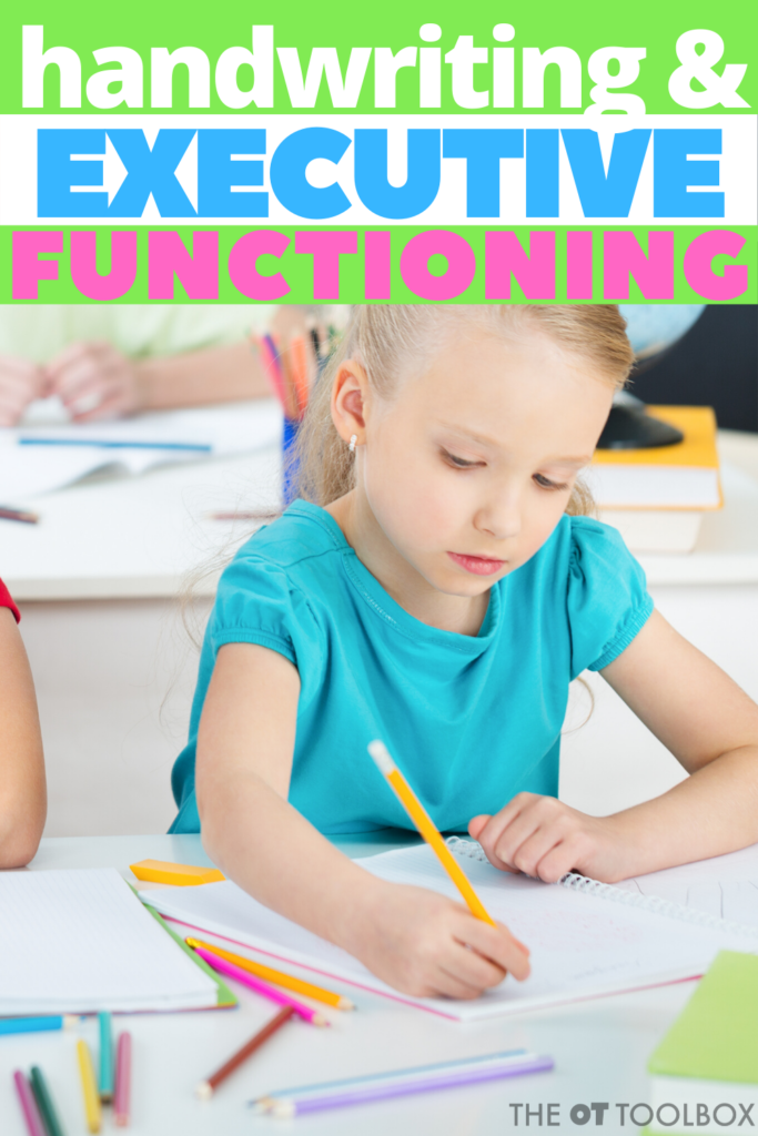 Handwriting and executive functioning skills are connected in many ways. Here are tips and strategies to improve executive function skills and writing.