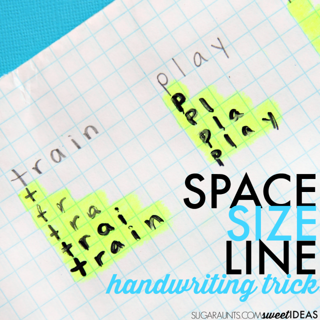use graph paper to help kids work on visual motor integration skills and legibility through improved line awareness, letter formation, size awareness, spatial awareness, and handwriting neatness.