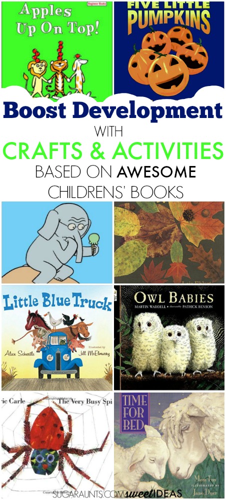 These awesome children's books are part of the Virtual Book Club for Kids and have creative crafts and activities that boost developmental skills in kids.