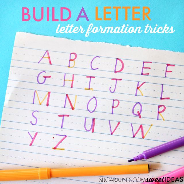 Use these letter construction tips to help kids learn accurate letter formation to help with legibility and neat handwriting.