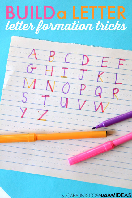 Utiliza estos consejos de construcción de letras para ayudar a los niños a aprender la formación precisa de las letras para ayudar a la legibilidad y a una escritura limpia.