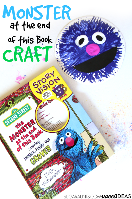 Monster at the End of This Book children's book and Grover craft from Sesame Street