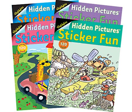  Visual attention activity using hidden pictures books