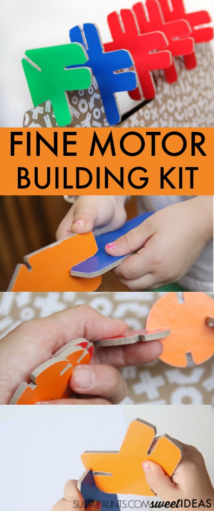 Fine motor development with building toys YOXO building kits