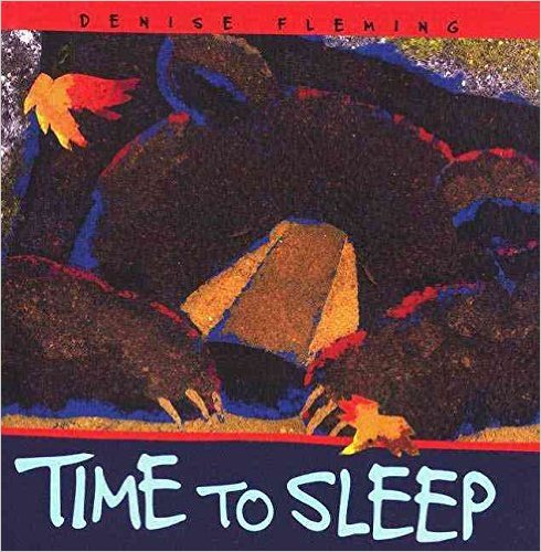 Hora de dormir, de Denise Fleming, y descansos cerebrales con temática de osos para una actividad de osos.