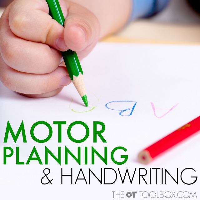 Motor planning and handwriting for kids