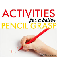 Kids will love these fun activities designed to improve pencil grasp and other handwriting problems.