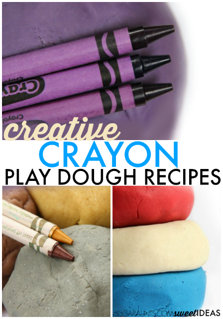 Super popular crayon play dough recipes.