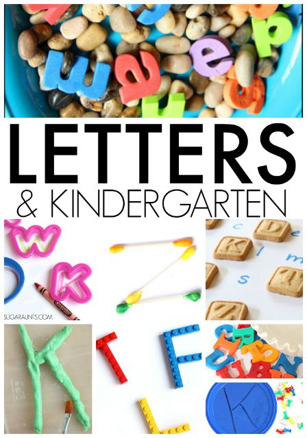 Kindergarten Letter activities for letter learning