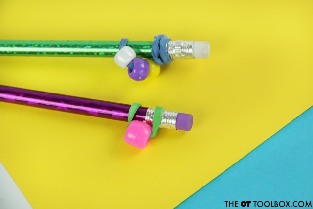 Help kids pay attention and focus with a pencil topper fidget toy.