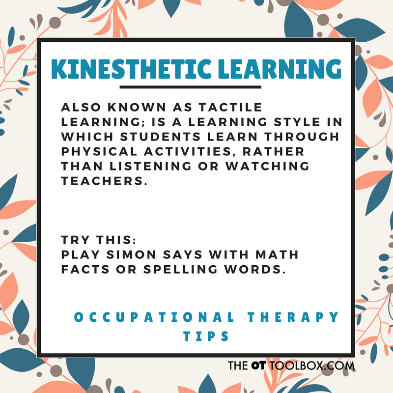 Kinesthetic learning activities