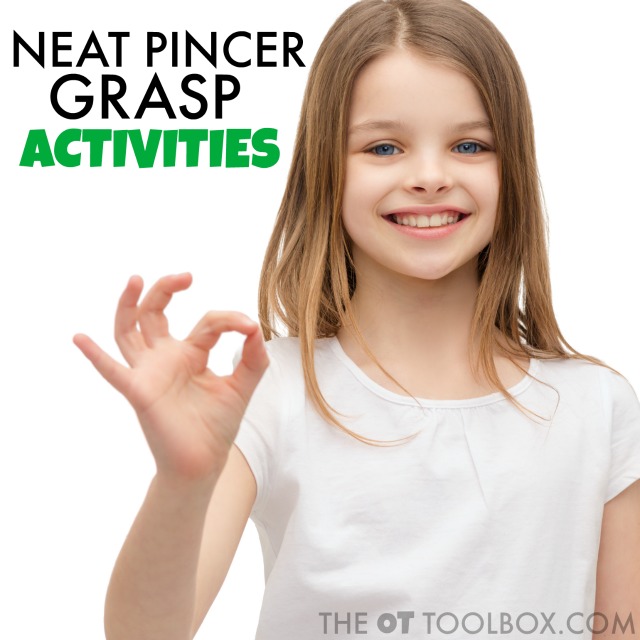 Neat pincer grasp activities for kids to develop dexterity and fine motor skills.