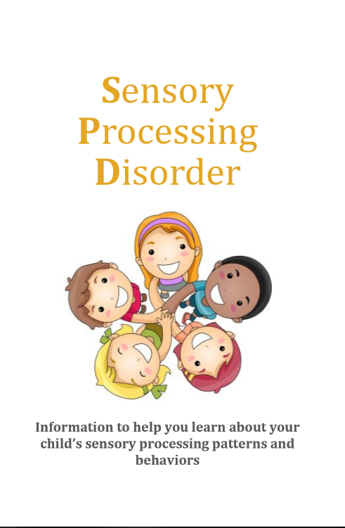 Sensory processing disorder printable packet for parents, teachers, or anyone who works with kids with SPD