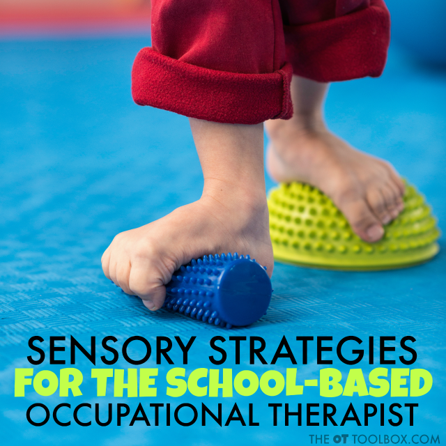 Los terapeutas ocupacionales escolares pueden utilizar este recurso de estrategias sensoriales para la intervención de la terapia ocupacional en las escuelas.