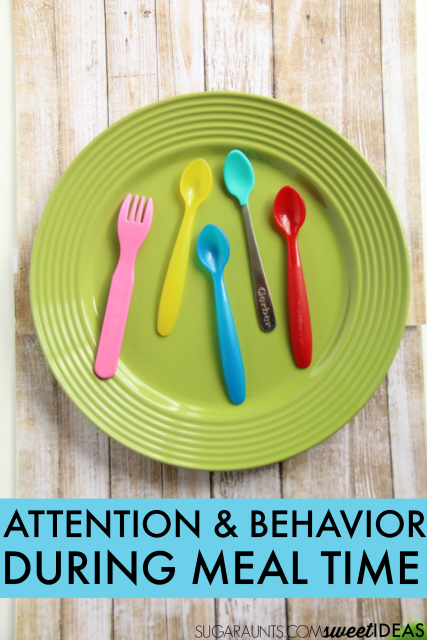 Attention and behavior and meal time problems, use these tricks to help kids with independence during meals.