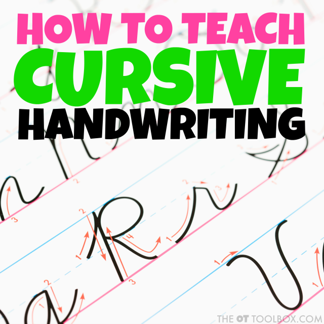 Kids will love these cursive writing tips and handwriting ideas to learn cursive handwriting.