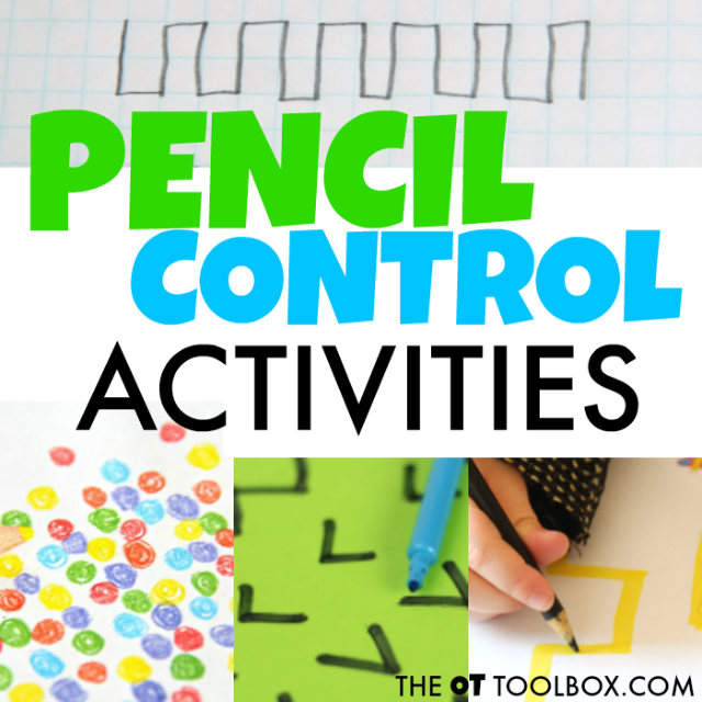 Pencil control activities are beneficial for improving handwriting legibility.