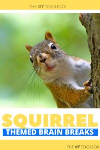 squirrel brain breaks for a squirrel themed activity for kids