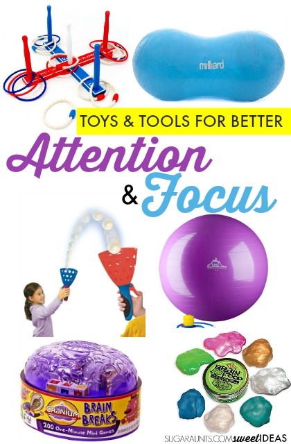 Use this gift guide to help kids who need tools and toys to help with attention and focus in the classroom, school, or at home.