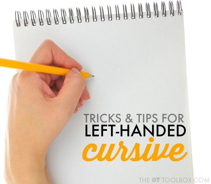 Prueba estos trucos y consejos para ayudar a los alumnos que escriben con la mano izquierda a aprender la escritura cursiva.