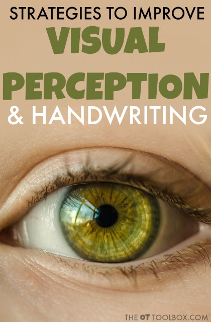 Utilice estas estrategias para abordar las necesidades de percepción visual para mejorar la escritura.