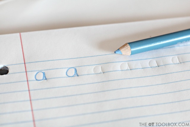 Use colored pencils to work on handwriting with these three handwriting activities that address letter formation, pencil pressure, and pencil control. 