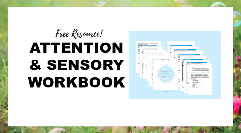 Attention and sensory workbook activities for improving attention in kids