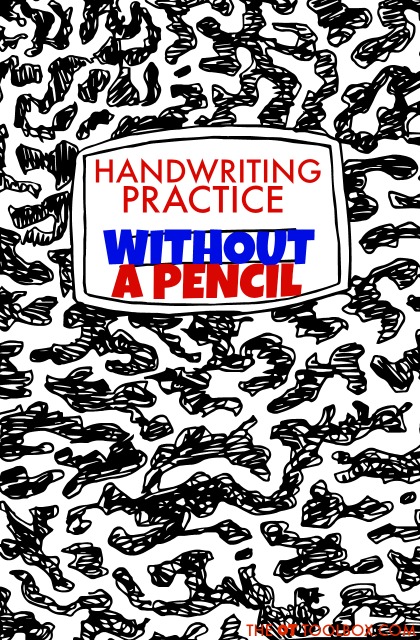 Use these activities to strengthen the skills needed for handwriting without using a pencil.