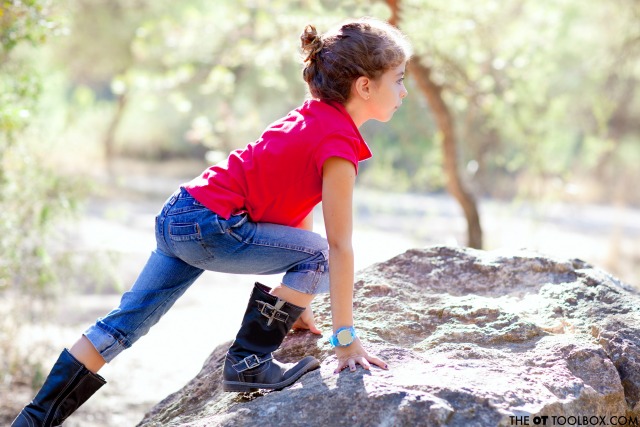 Use these sensory diet activities outdoors to help kids with sensory processing needs