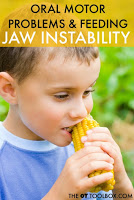 Jaw instability is an oral motor problem that results in impaired eating and drinking skills. 