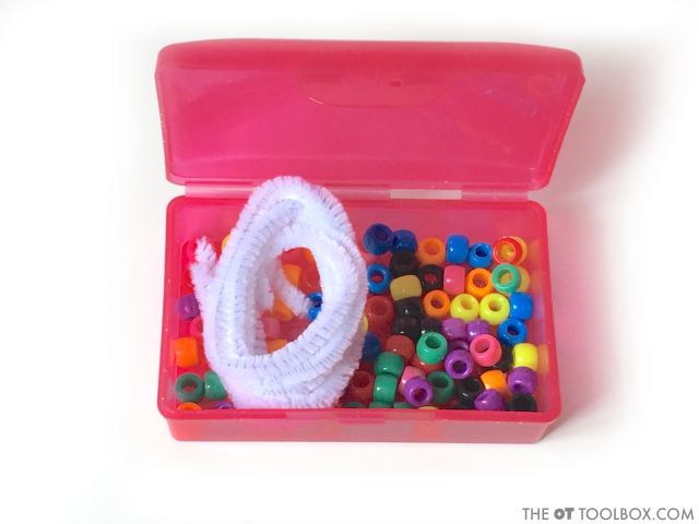 Make a soap holder busy bag into a fine motor craft by turning it into a soap holder animal while working on fine motor skills and visual motor skills. 