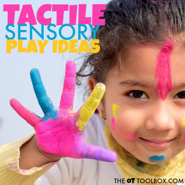 Tactile sensory awareness can happen through play and learning! 