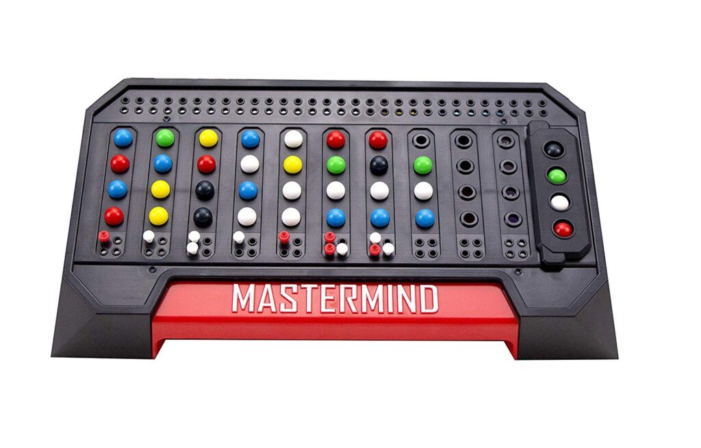 The Mastermind game is a great activity to teach foresight and a good toy to help with executive function disorder.
