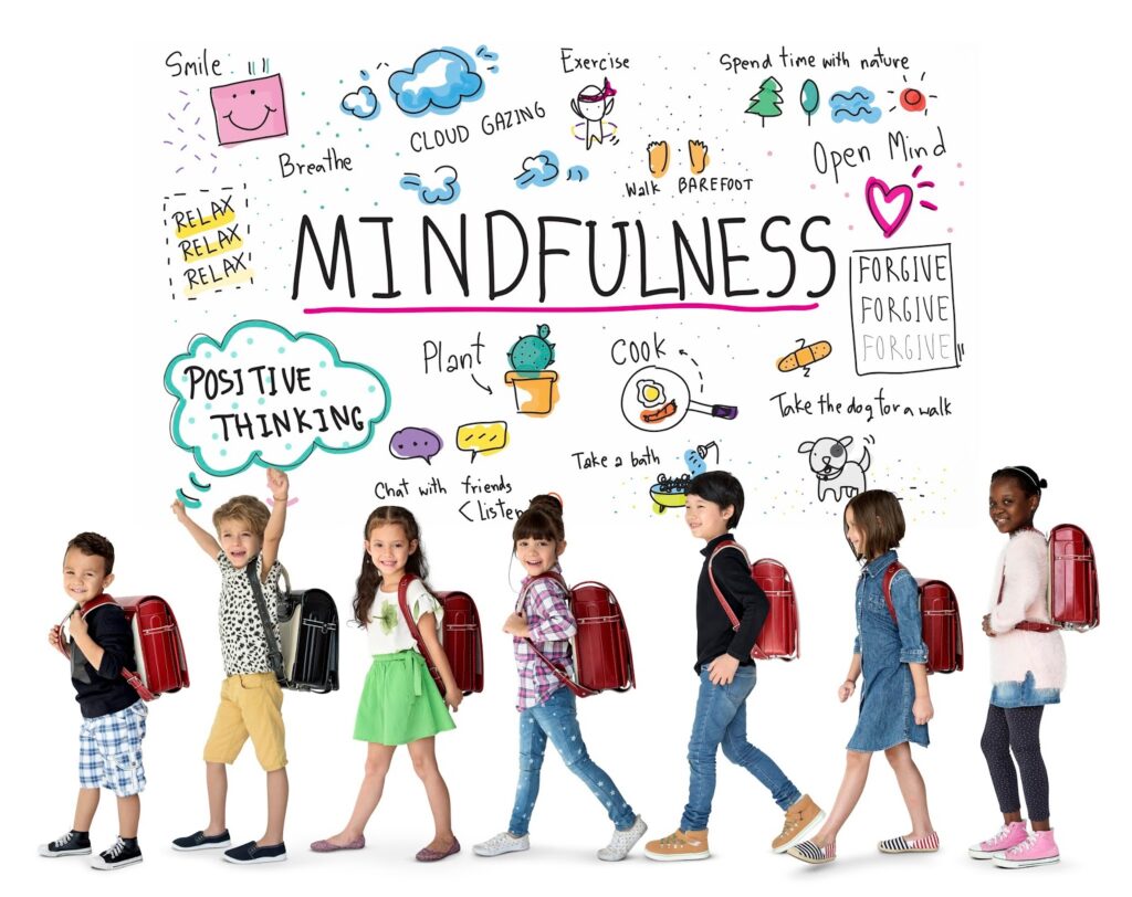 El mindfulness ayuda a los niños a relajarse, a pensar de forma más positiva, a atender, a fomentar la confianza en sí mismos, a mejorar las habilidades socioemocionales y a muchas otras áreas. Estas estrategias de mindfulness para niños pueden utilizarse como herramienta para tratar a la persona en su totalidad.