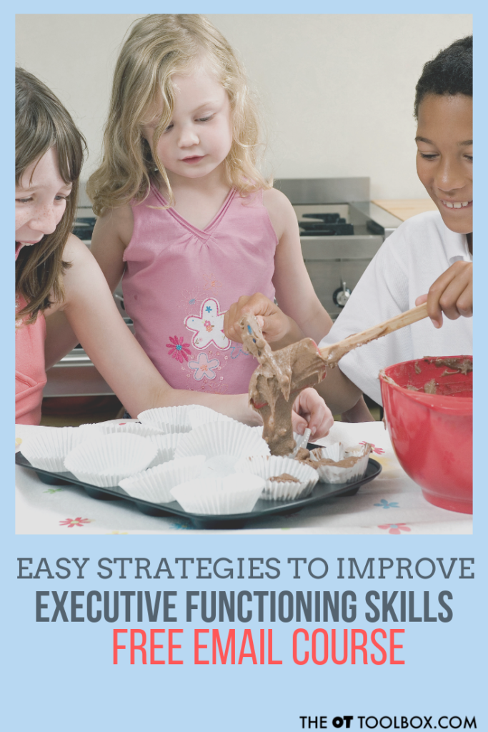 Easy strategies to help with executive functioning in kids in this free executive functioning course