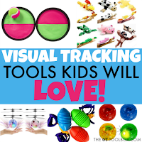 These visual tracking games are a helpful tool in addressig visual tracking goals that kids may have interfering with handwriting, reading, and learning.