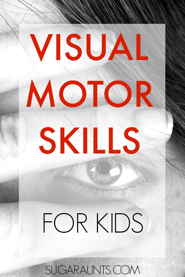 Kids rely on their development of visual perceptual skills for so many functional tasks. From handwriting to self-care, visual motor skills are important! This blog has so many ideas for activities to work on visual motor and eye hand coordination with kids!