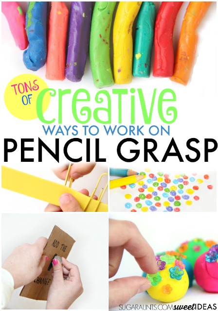 formas creativas de construir y trabajar en un agarre funcional del lápiz