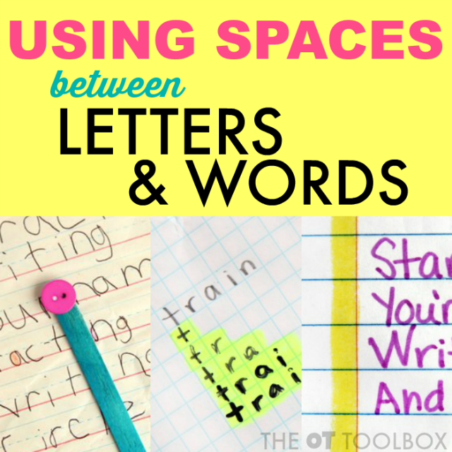 Tricks and tips for activities to help with spatial awareness handwriting activities
