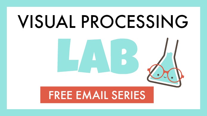 Laboratorio gratuito de procesamiento visual por correo electrónico para aprender las habilidades visuales necesarias para el aprendizaje y la lectura.
