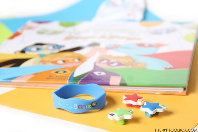 Use Kudo Banz to teach kids potty training incentives by receiving kudos for reaching personal goals.