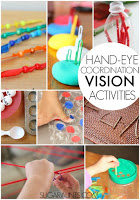 Actividades de coordinación ojo-mano para ayudar a los niños con las habilidades visuales que necesitan.