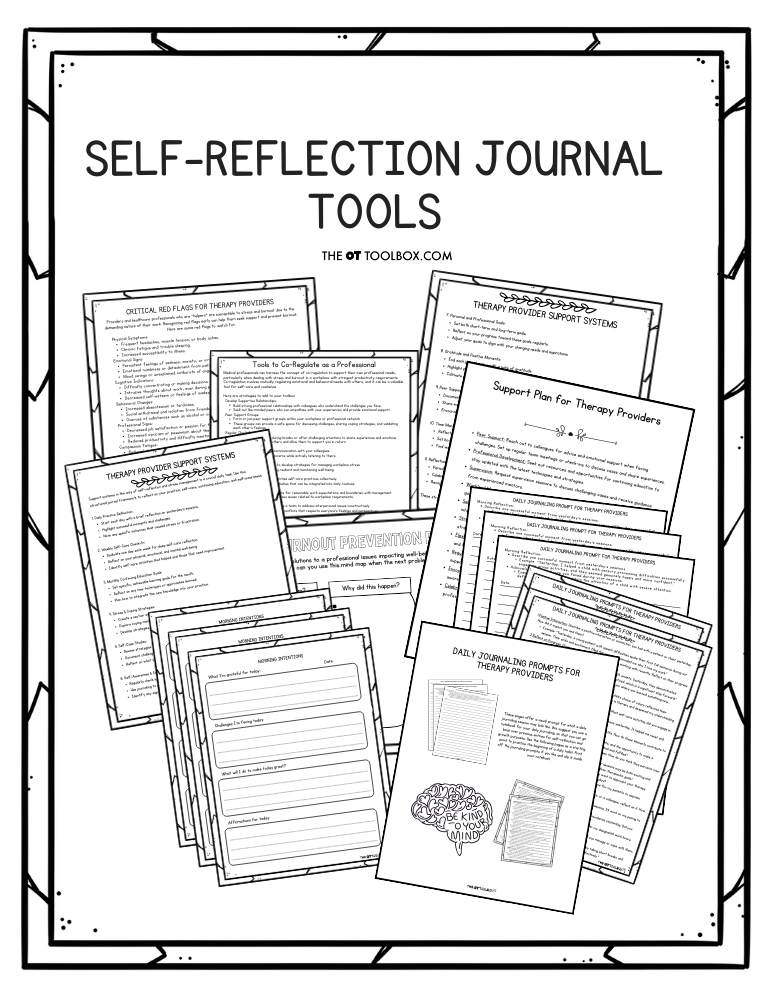 Professional Self-reflection journal tools