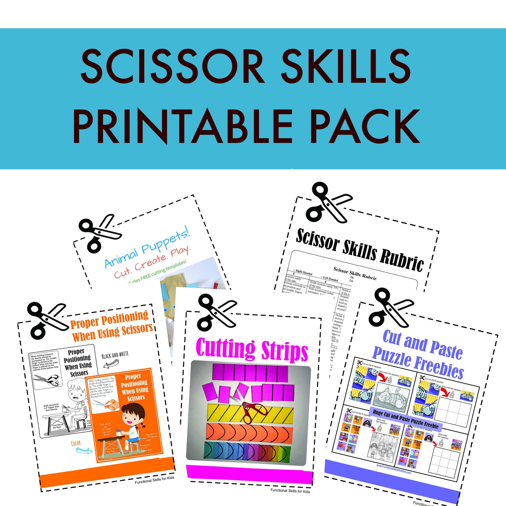 Scissor Skills Printable Pack - The OT Toolbox