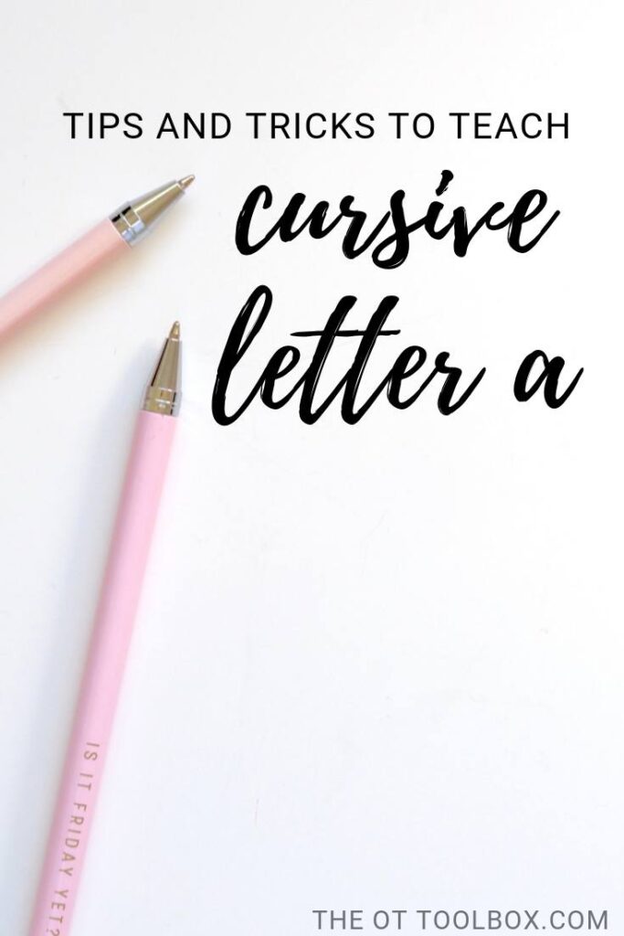 Teach kids how to write cursive a with these cursive writing activities, tips and tricks that will stick.